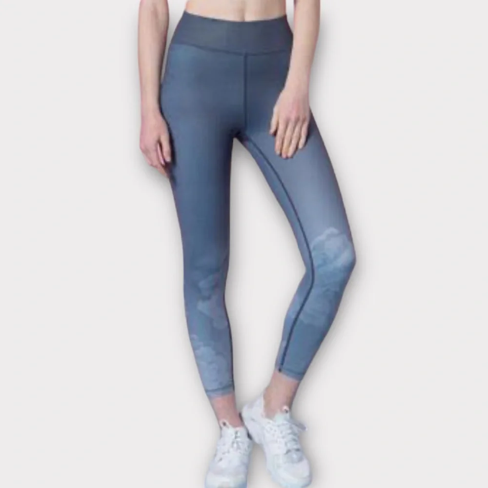 XXIV Active Womens Flower Power Leggings XS 7/8 High Waisted Gym Yoga Activewear